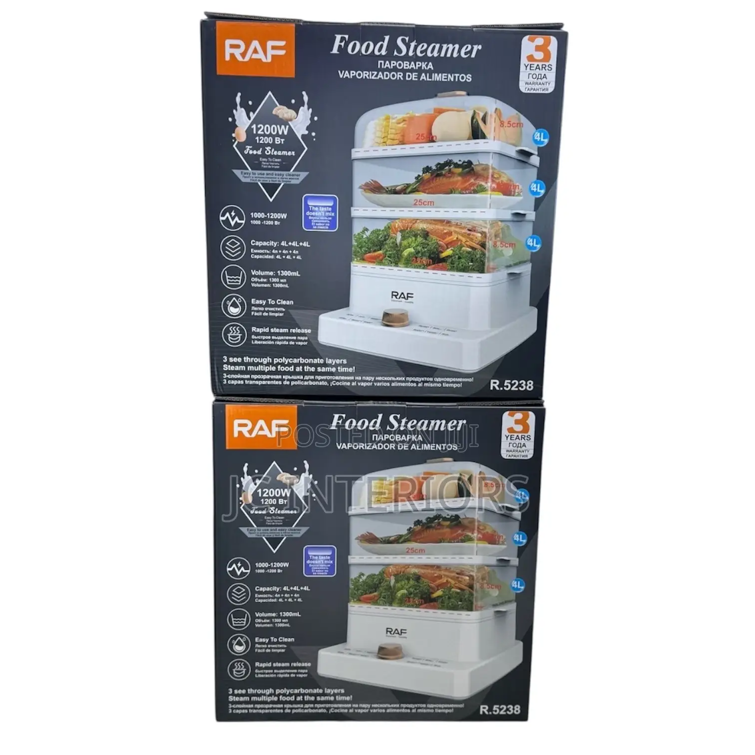 Raf Food Steamer at 180,000 Only
