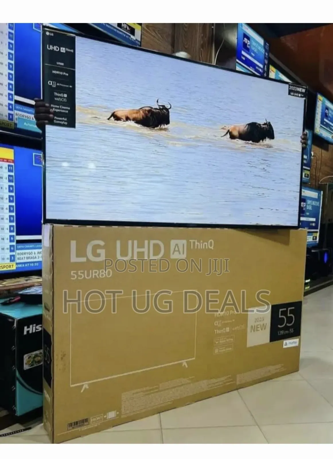 Lg 55 Inch 4k Smart Uhd Tv With Netflix, Youtube - Black