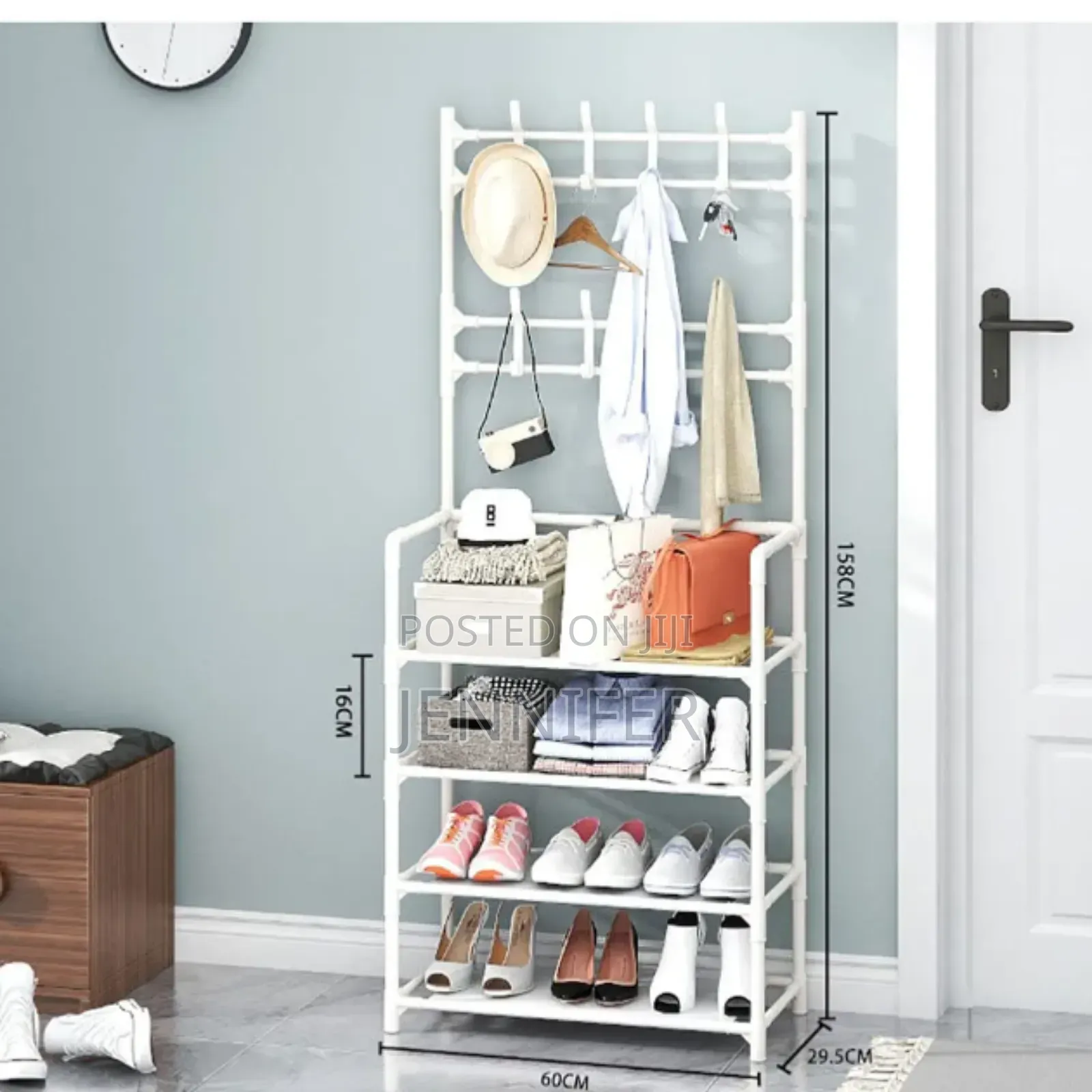 Heavy Duty Metallic Shoe Rack Organizer