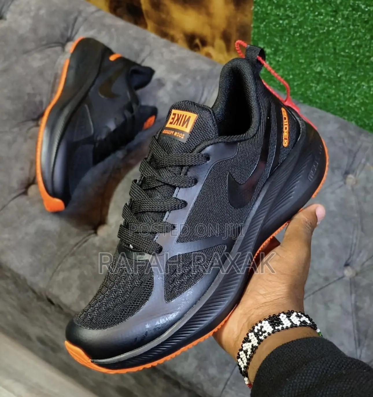 Original Black/Orange Nike Zoom Pegasus Trainer Sneakers