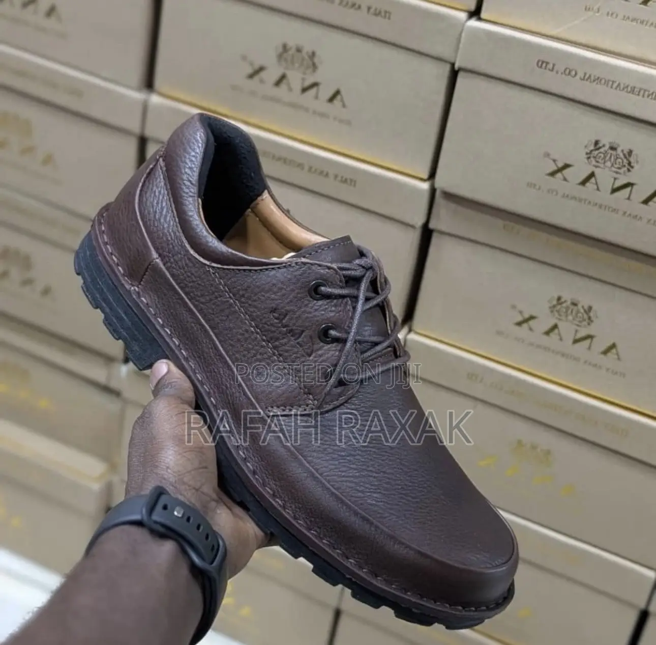 Men’S Dark Tan Clarks Casual Leather Shoes