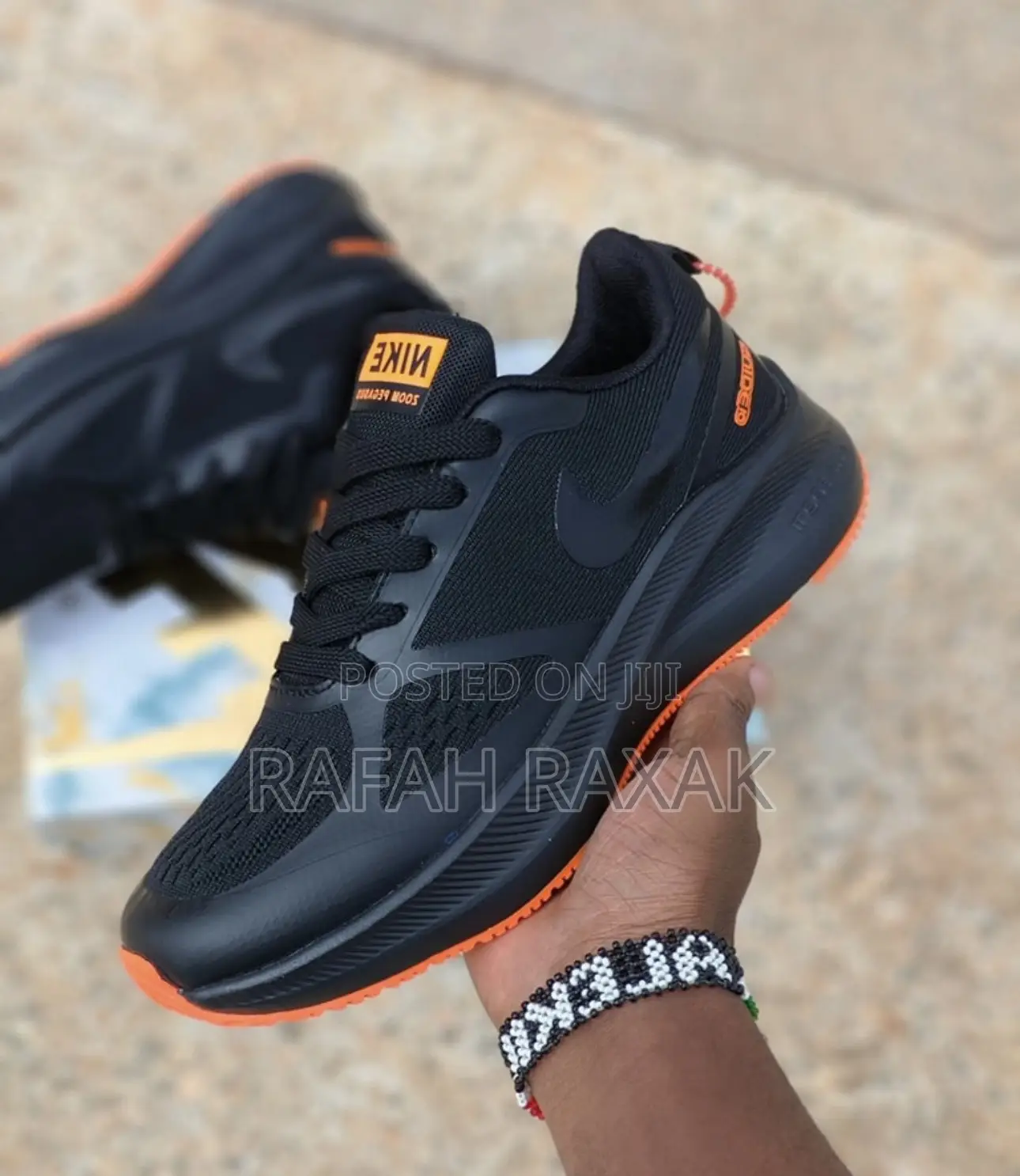 Nike Air Zoom Pegasus Guide 10 Black/Orange Running Sneakers