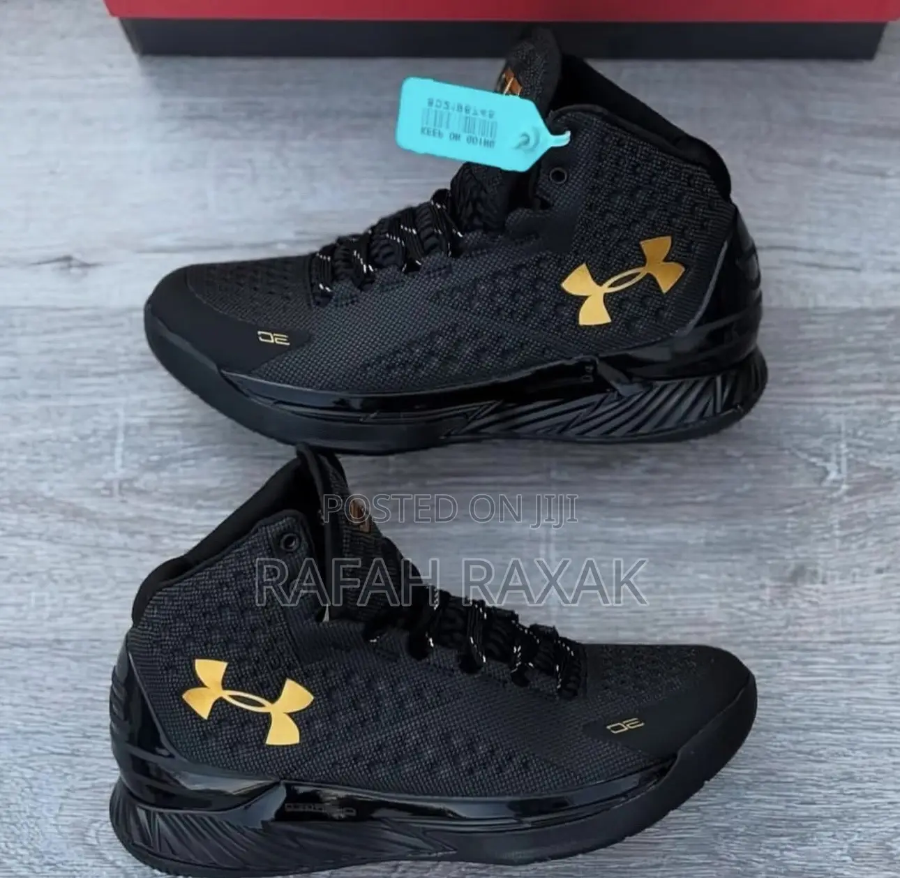 Original Triple Black Under Armour Curry 1 Basketball Shoes