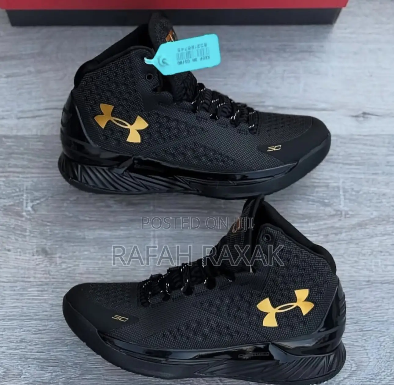 Original Triple Black Under Armour Curry 1 Basketball Shoes