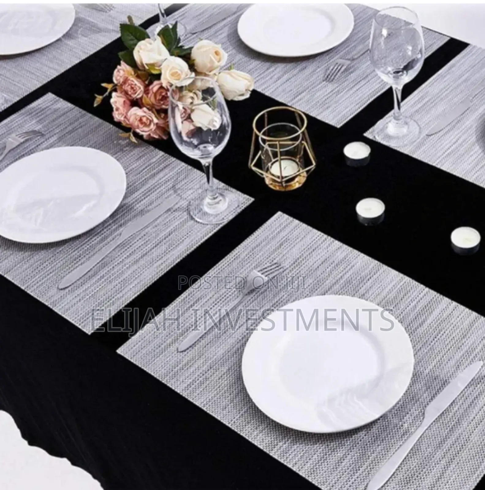 6pcs Plain Colour Table Mats