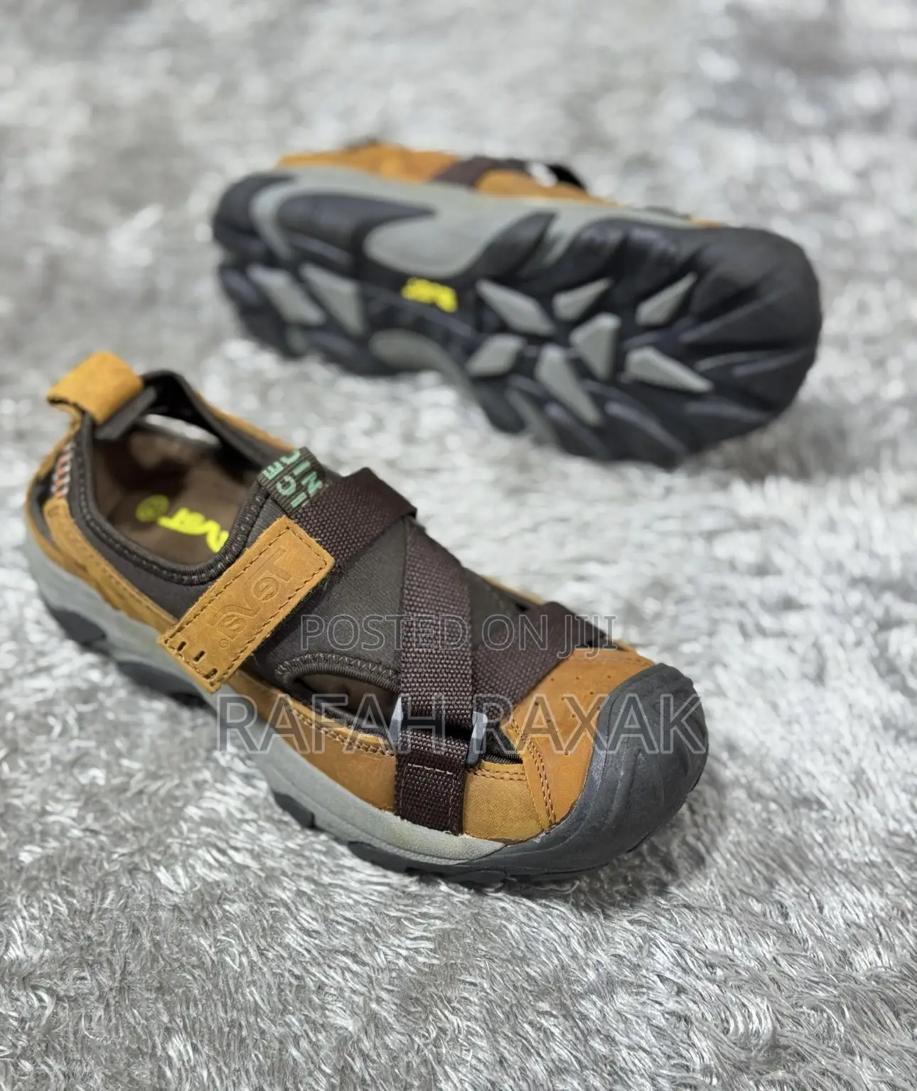 Original Men’S Brown Teva Casual Summer Scholar Sandals