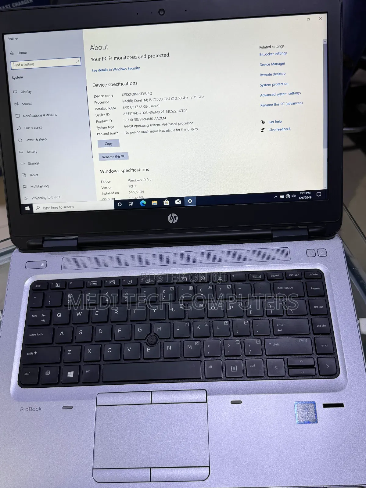 Laptop HP ProBook 640 G3 8GB Intel Core I5 SSD 256GB