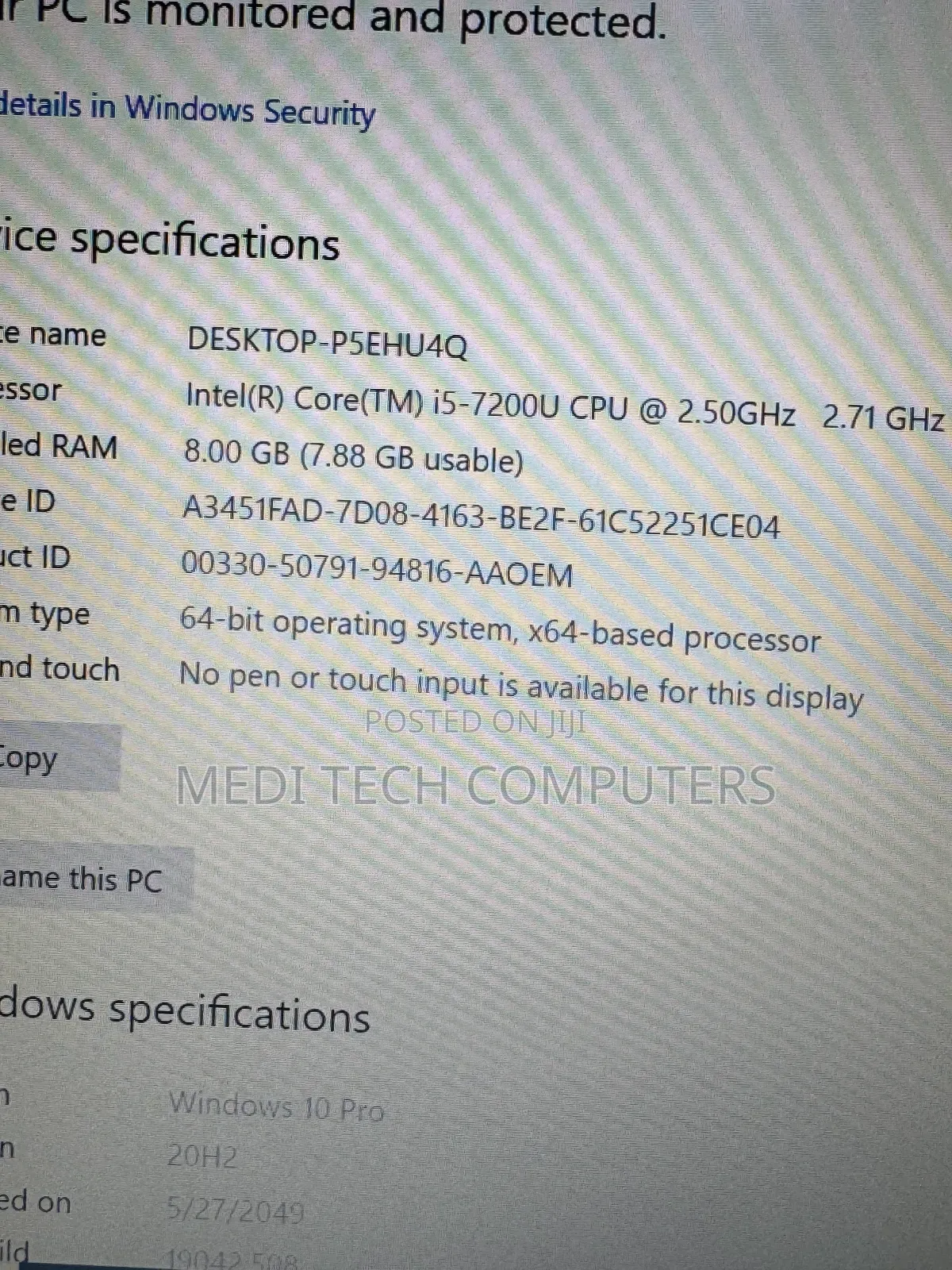 Laptop HP ProBook 640 G3 8GB Intel Core I5 SSD 256GB