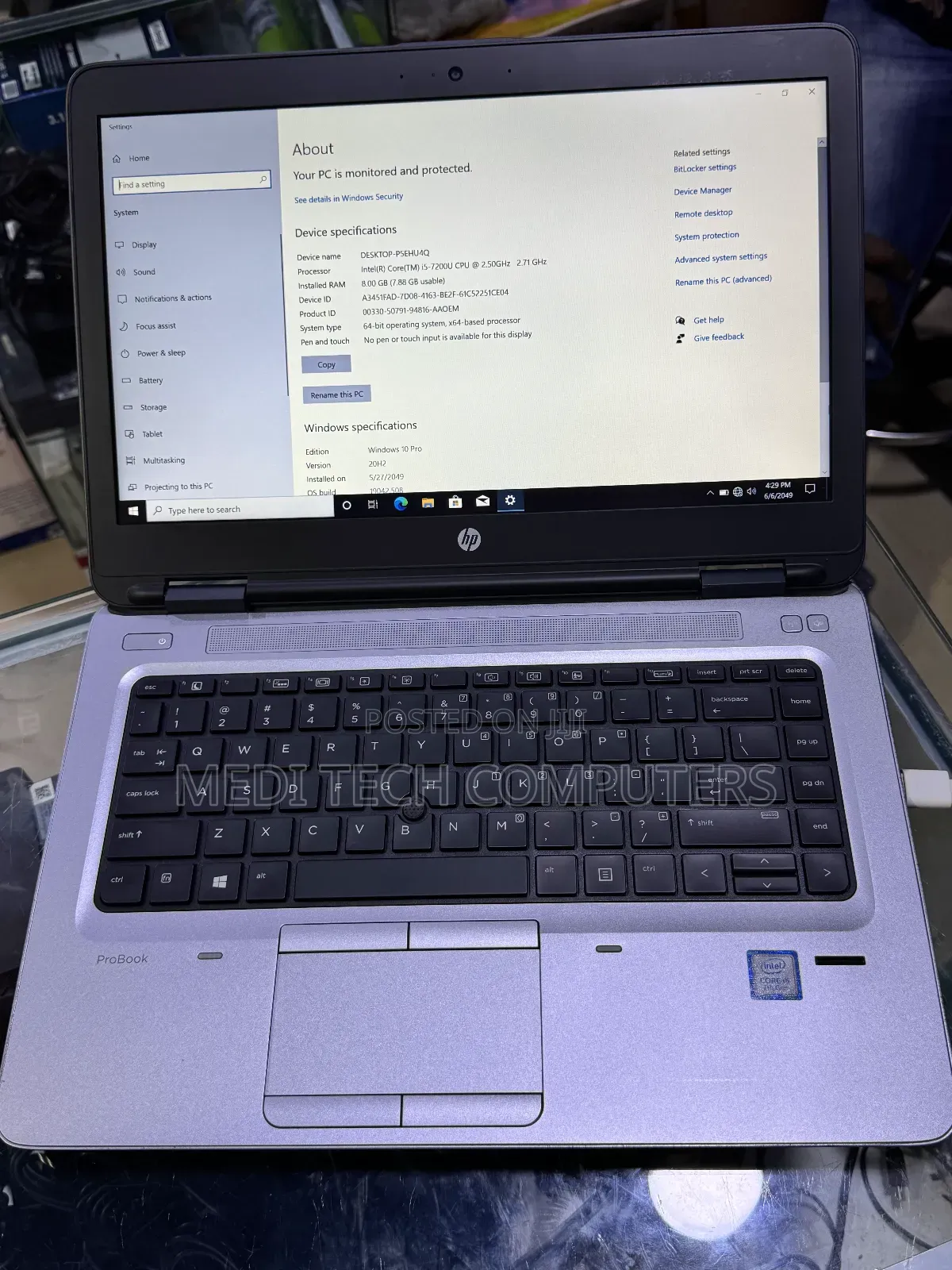 Laptop HP ProBook 640 G3 8GB Intel Core I5 SSD 256GB