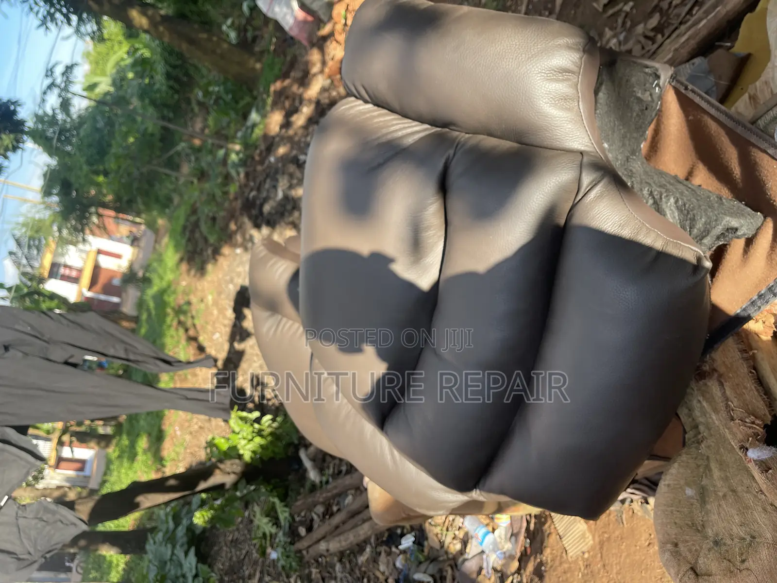 Recliner Transformation of Old Pure Leather to New