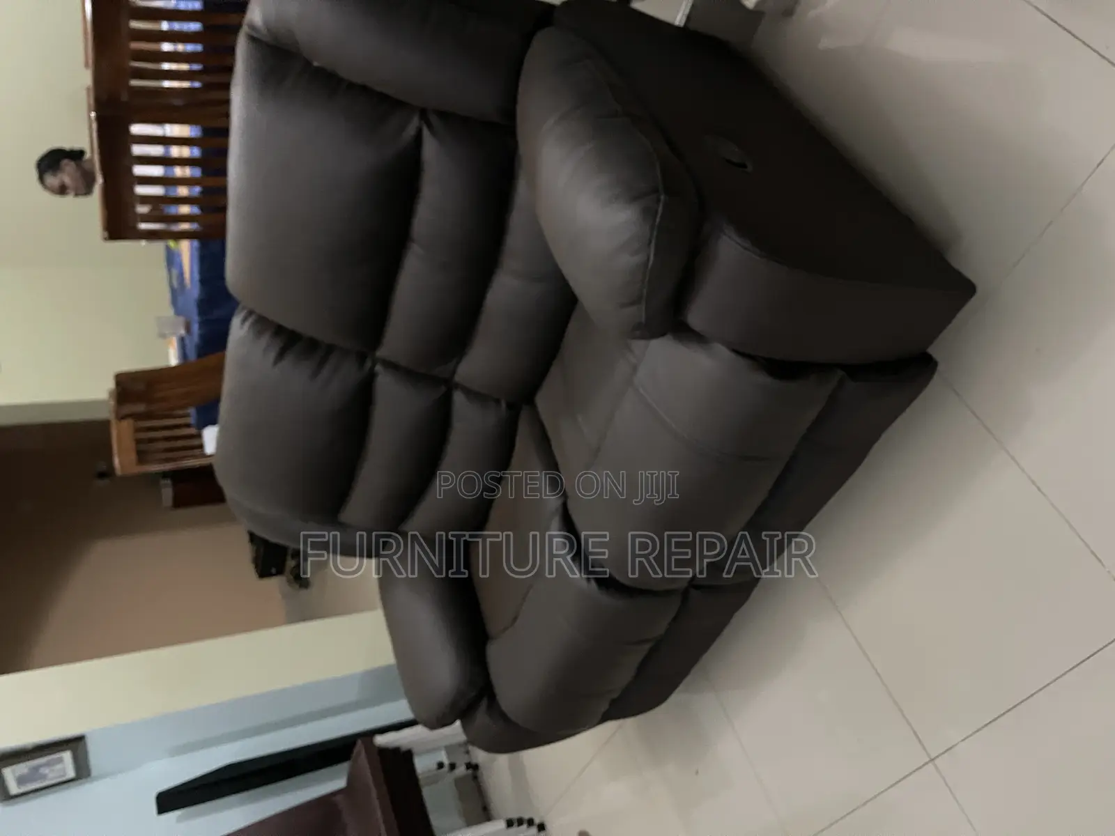 Recliner Transformation of Old Pure Leather to New