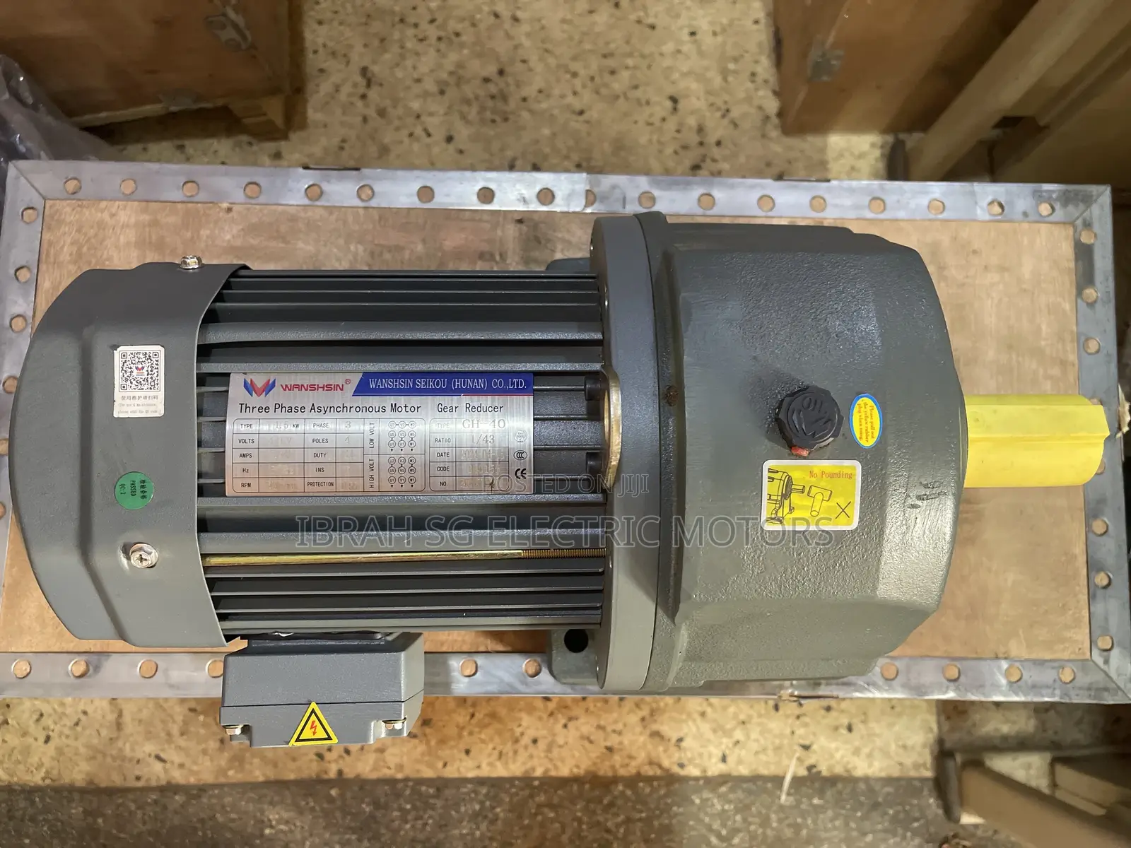 3phase 2hp Geared Motor