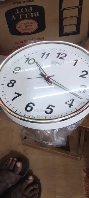 Wall Clock White Colour