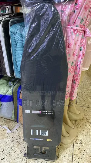 Large Foldable Ironing Board With Aluminum Stands-grey.