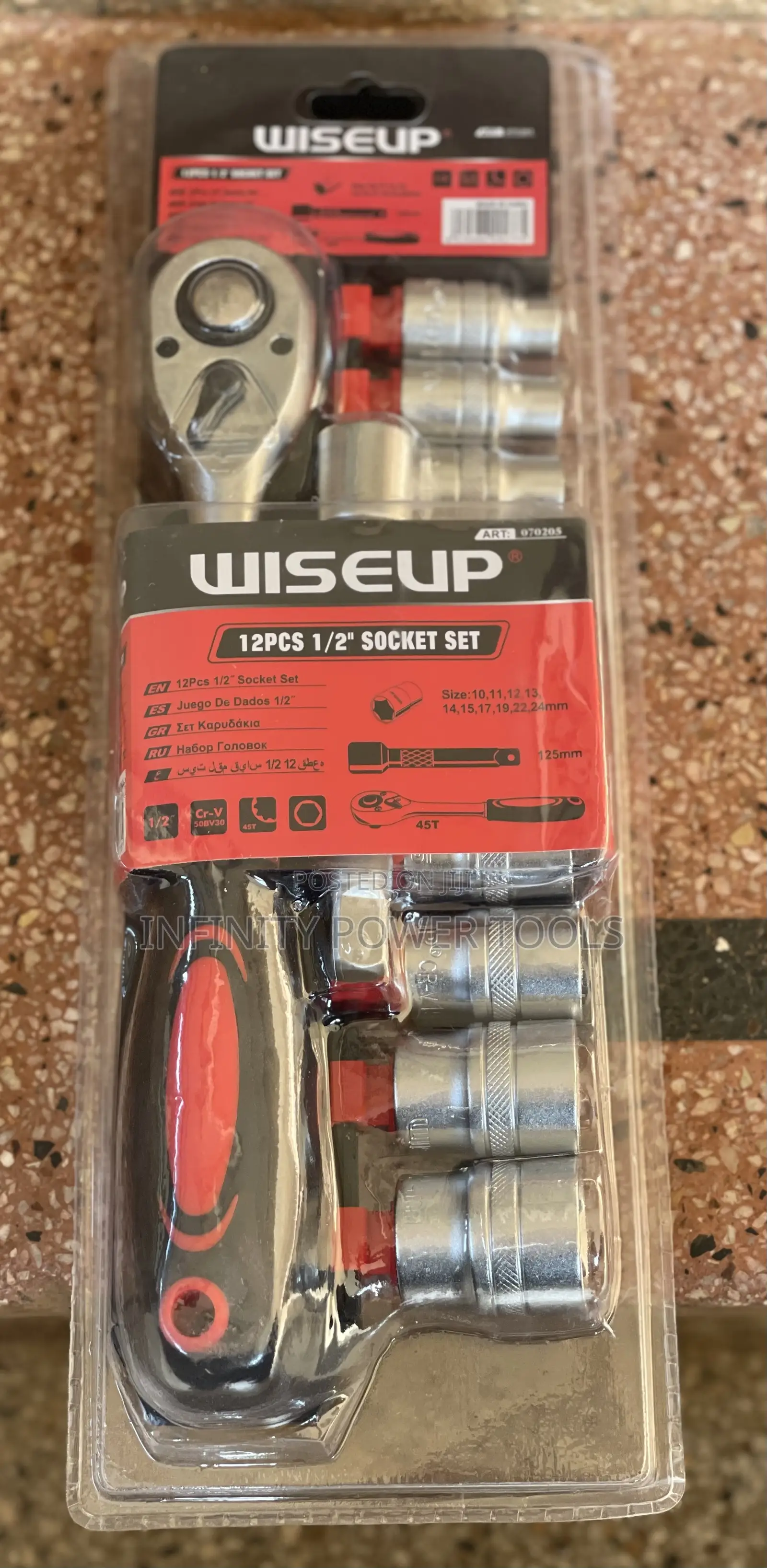12pcs 1/2” Socket Set