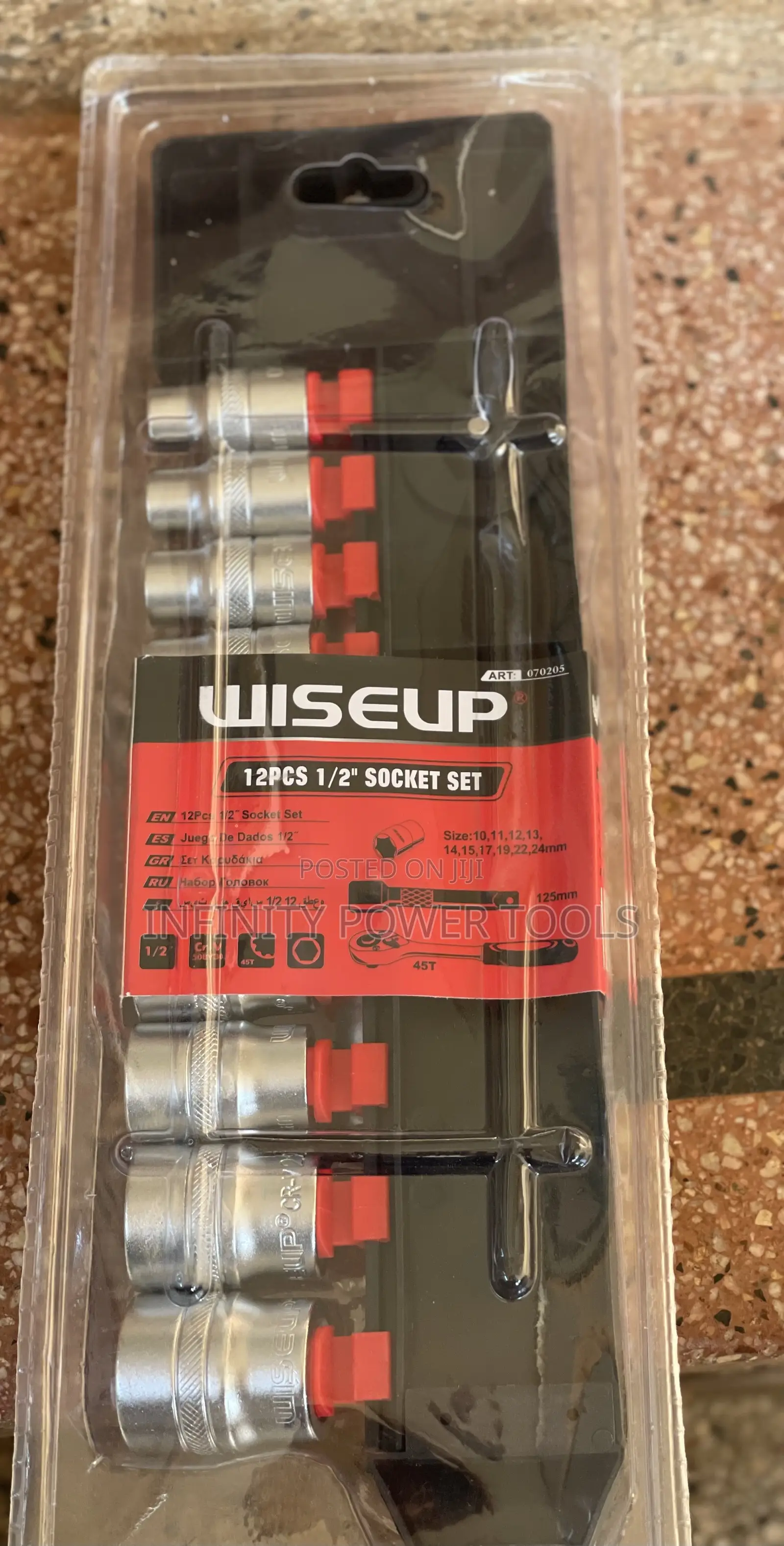 12pcs 1/2” Socket Set