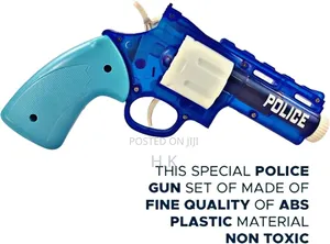 Kids Police Shooting Pistol Gun With Handcuffs