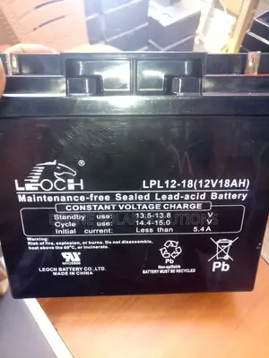 Photo - Leoch 12v/18ah Lead Acid Battery