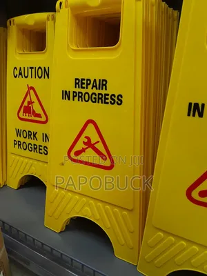 Caution Sign Posts