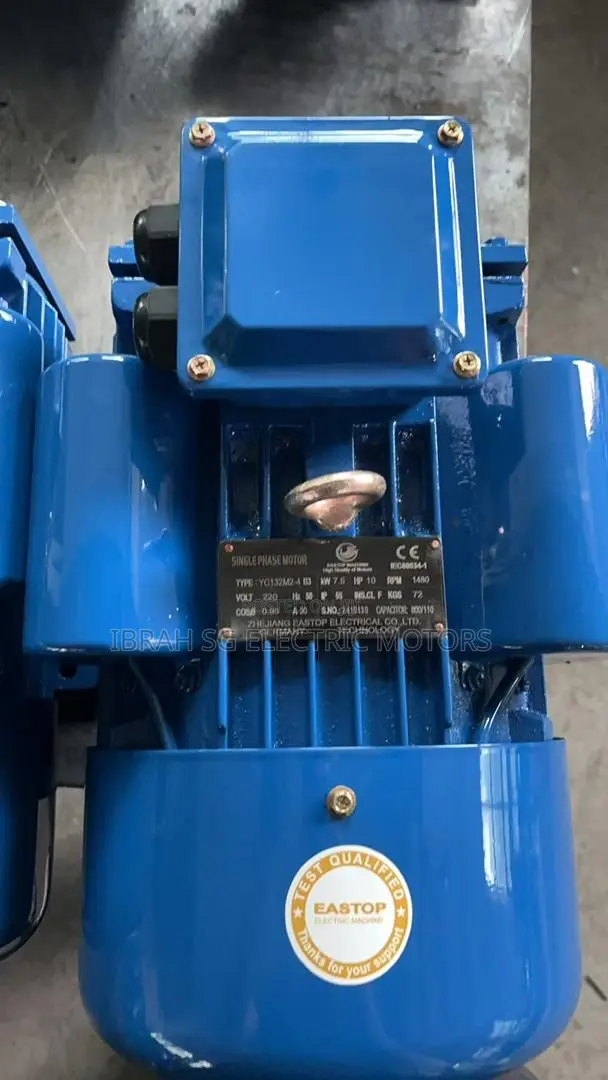Single Phase 10hp 1480rpm Motor