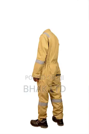 Heavy Duty Khaki Overall (100% Cotton)