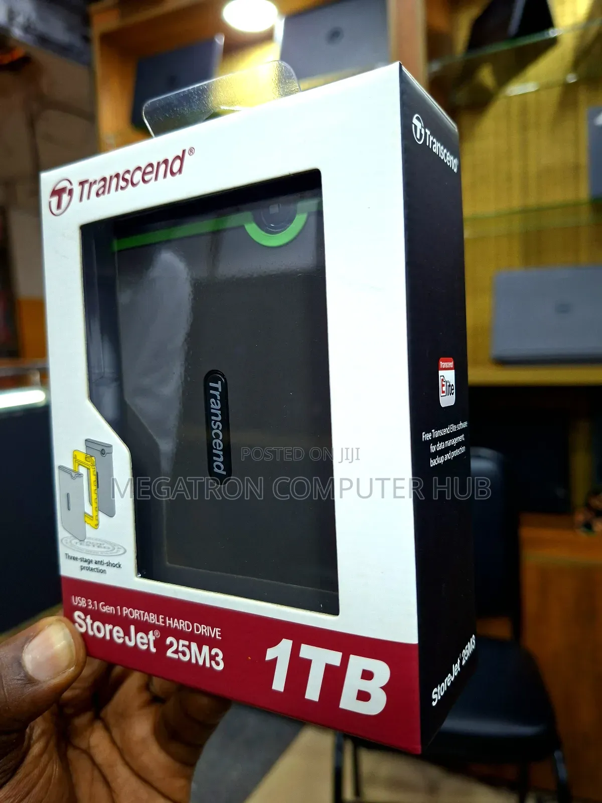 1tb Transcend External Storage Storejet 25m3