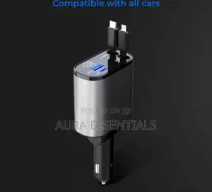 Generic 100w 4 in 1 Retractable Car Charger