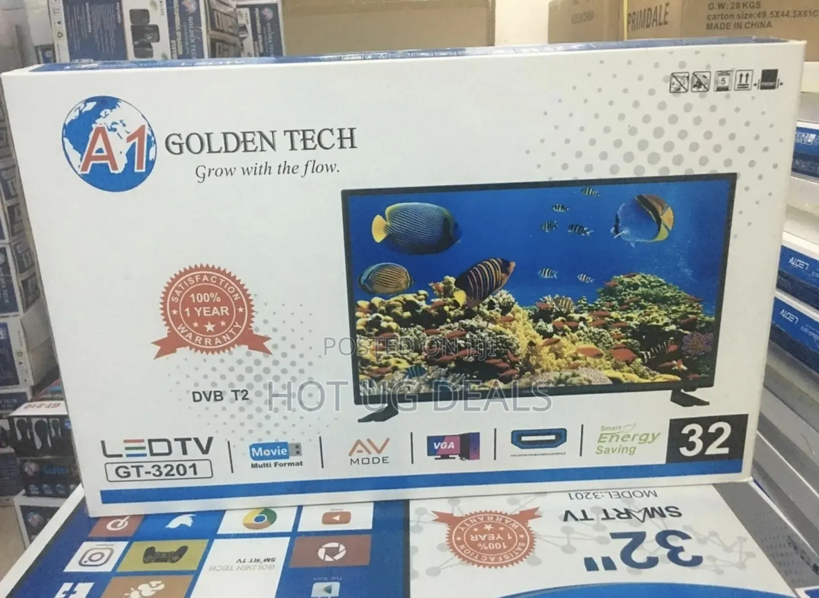 Golden Tech 32inch Tv  With Free To Air Inbuilt Decorder