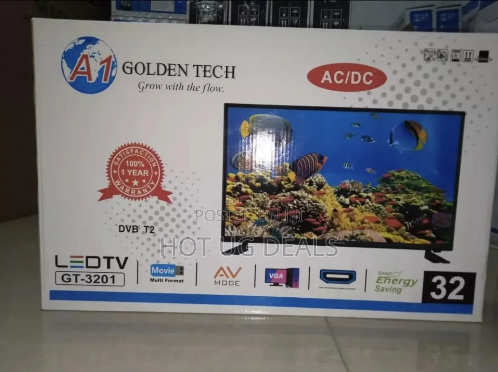 Golden Tech 32inch Tv  With Free To Air Inbuilt Decorder