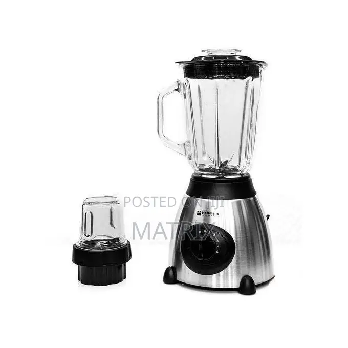 Hoffmans 1.5l Juice Blender 2 in 1 Glass With Ice Krusher