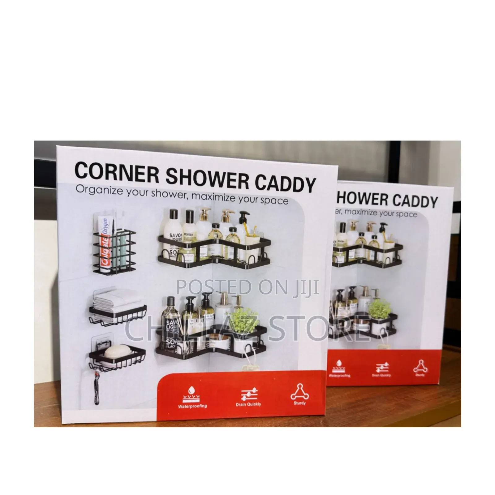 Corner Shower Caddy.