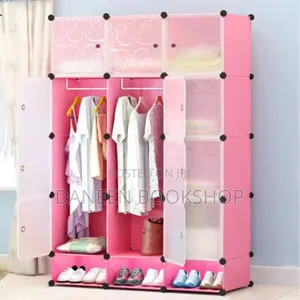 Plastic Wardrobe With 6 Cubes and 2 Columns