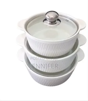 3pcs Ceramic Serving Dishes/Soup Pot