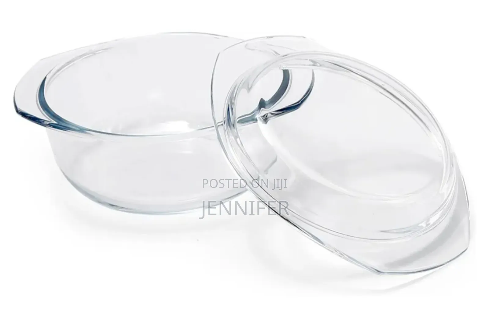 Round Shaped Glass Cooker Pot/Casseroles