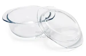 Round Shaped Glass Cooker Pot/Casseroles