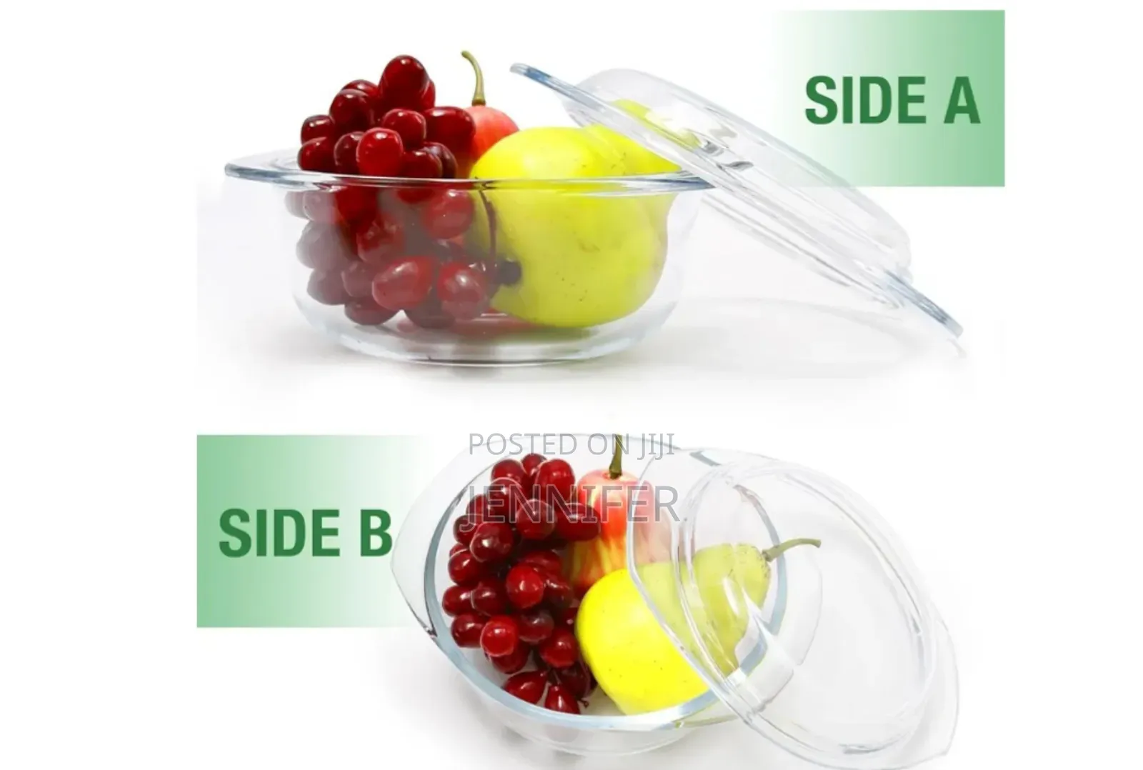 Round Shaped Glass Cooker Pot/Casseroles