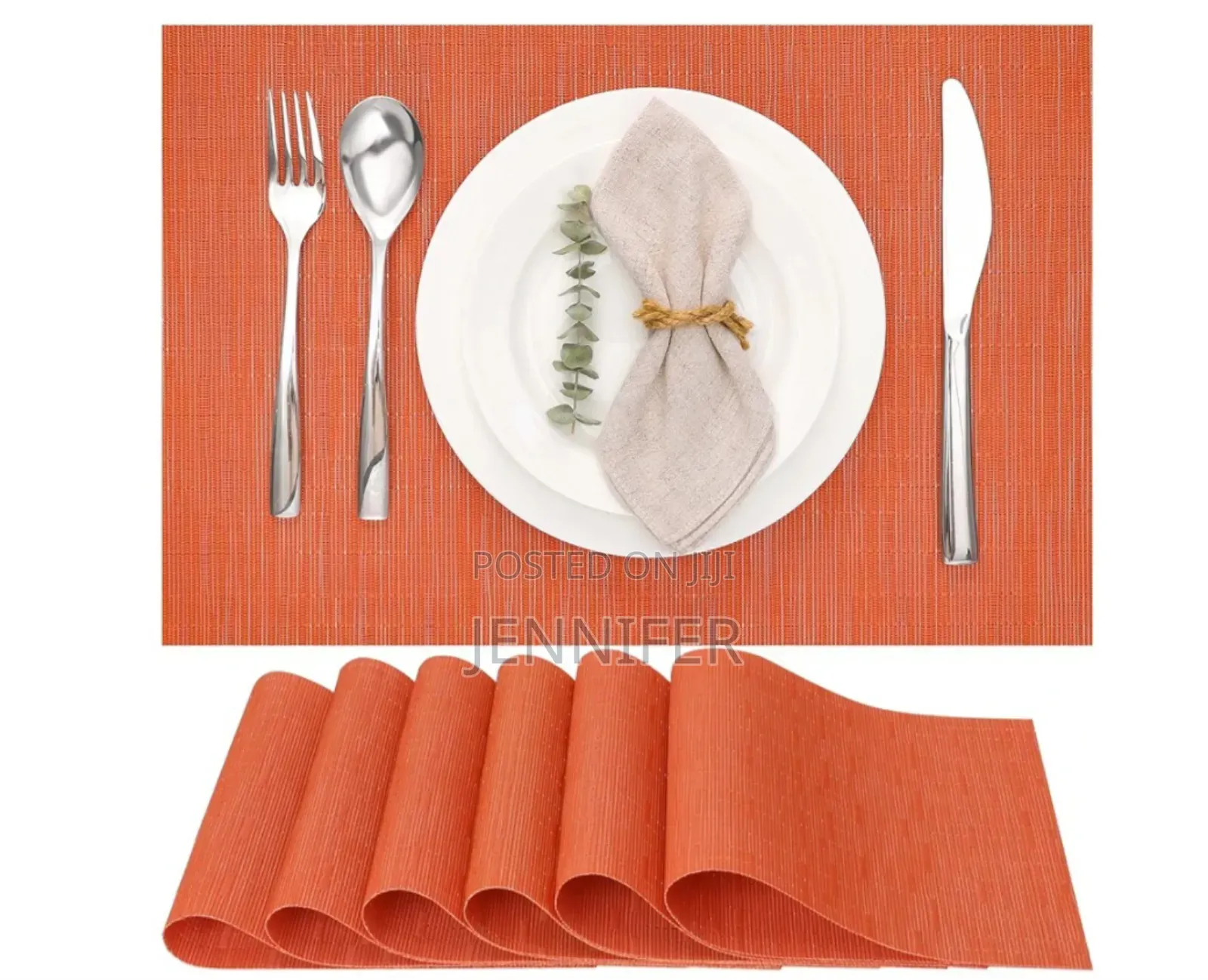 6pcs Table Placement Mats All Colours