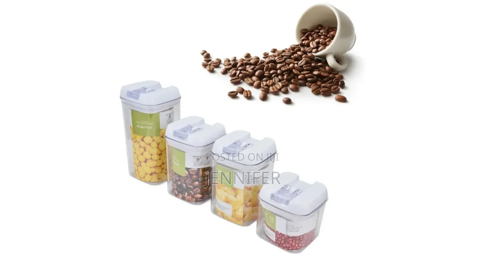 4pcs Air Tight Food Storage Containers