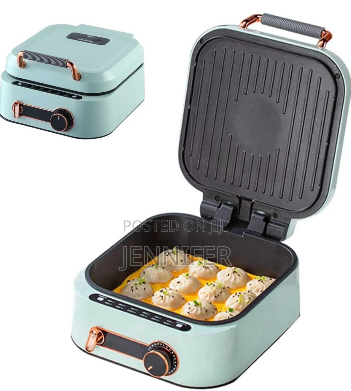 Double Sided Electric Griddle Heating Grill Machine