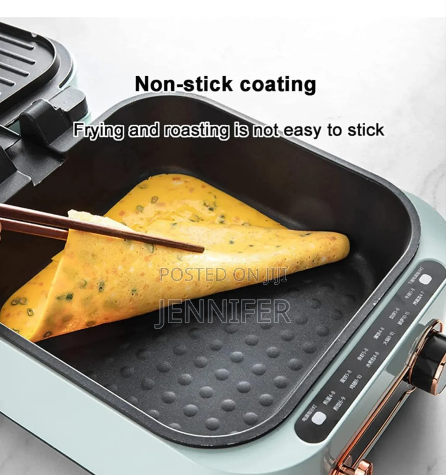 Double Sided Electric Griddle Heating Grill Machine