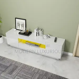 Adjustable Heating – Two/ Heat Levels /With White Tv Stand/
