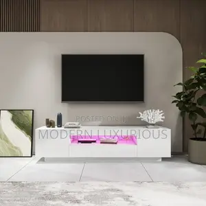 Adjustable Heating – Two/ Heat Levels /With White Tv Stand/