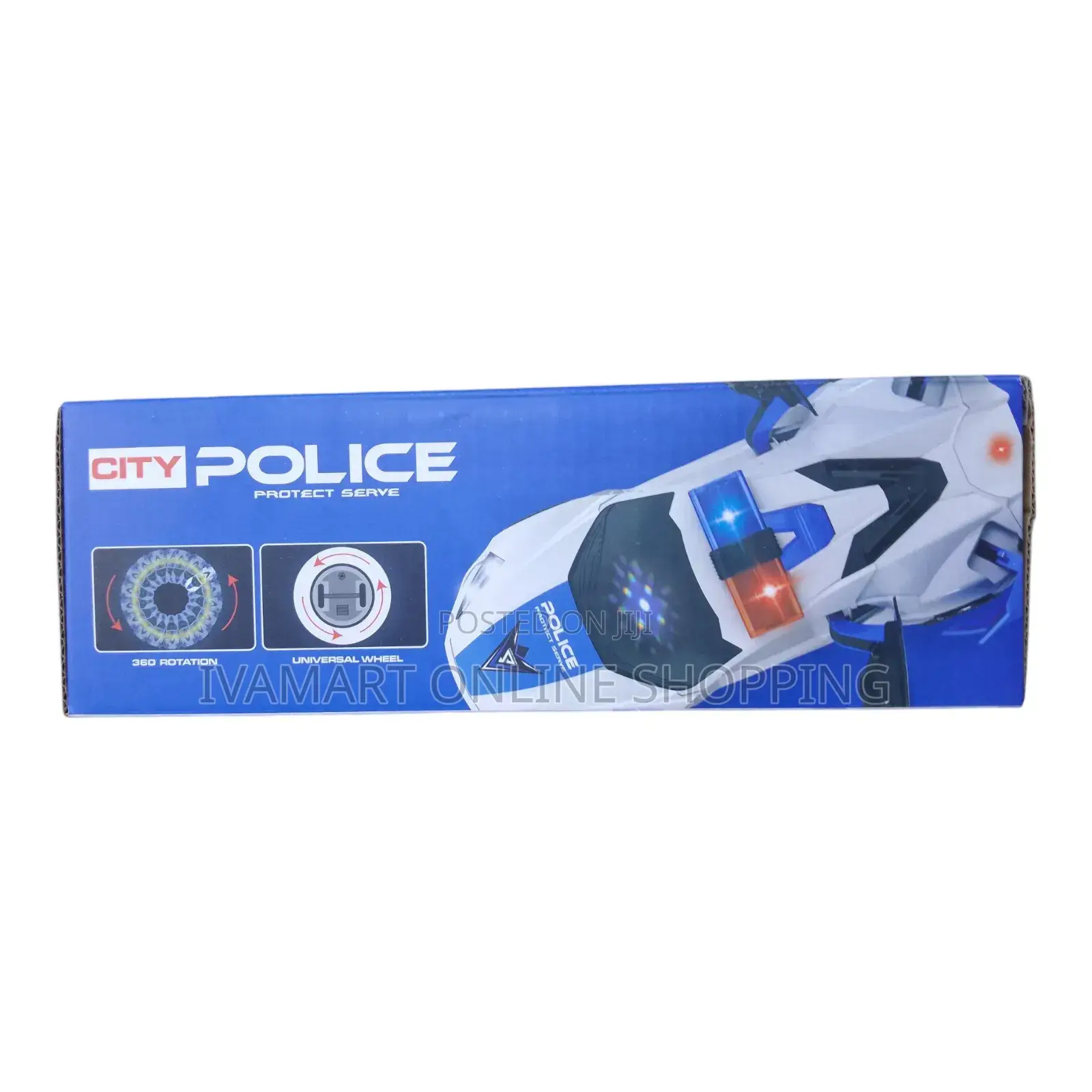 Police Car Toy for Kids - Doors Open, Dump and Go