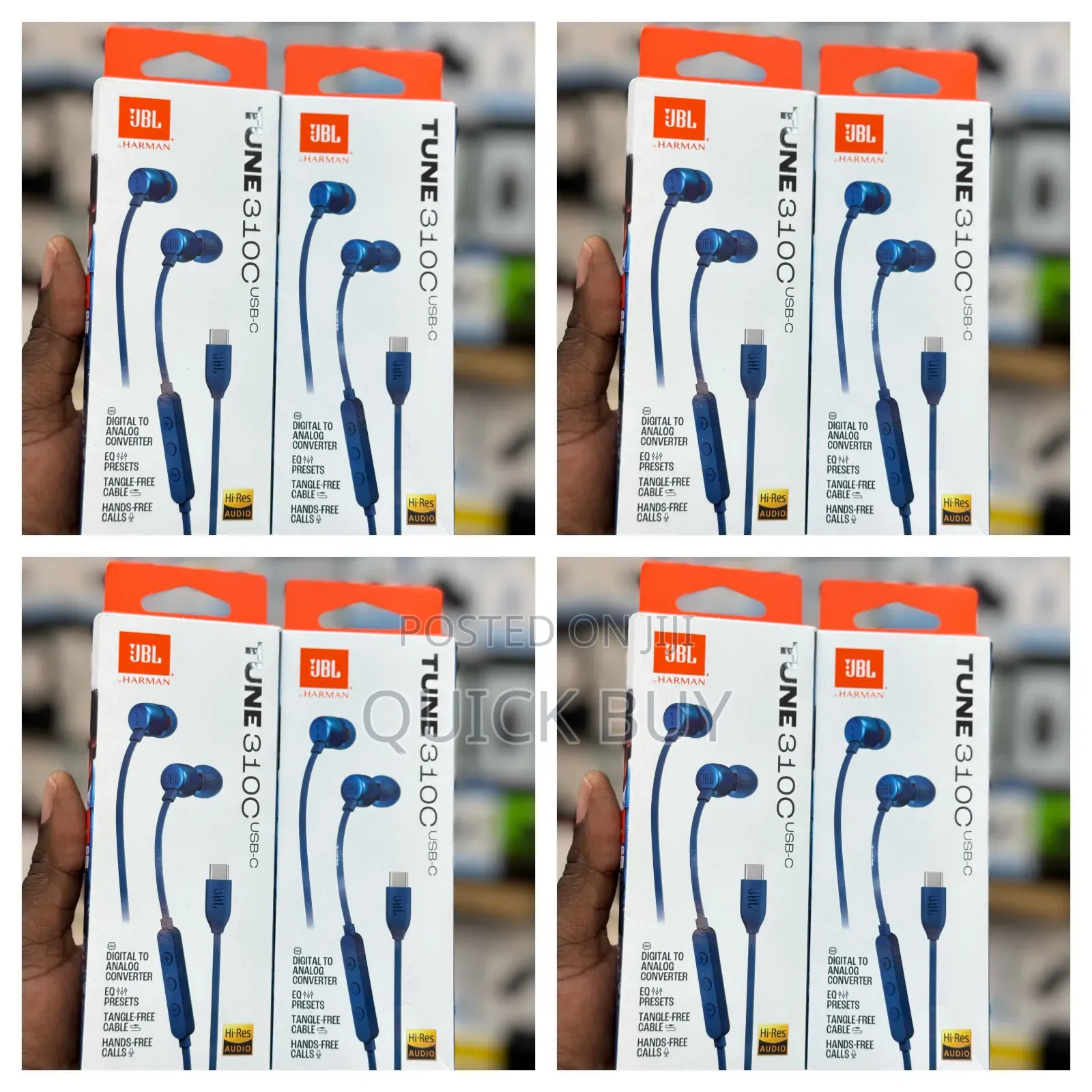 JBL Tune 310c Usb-C Blue