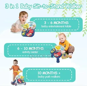 3in1 Baby Push Walker and Activity Centes
