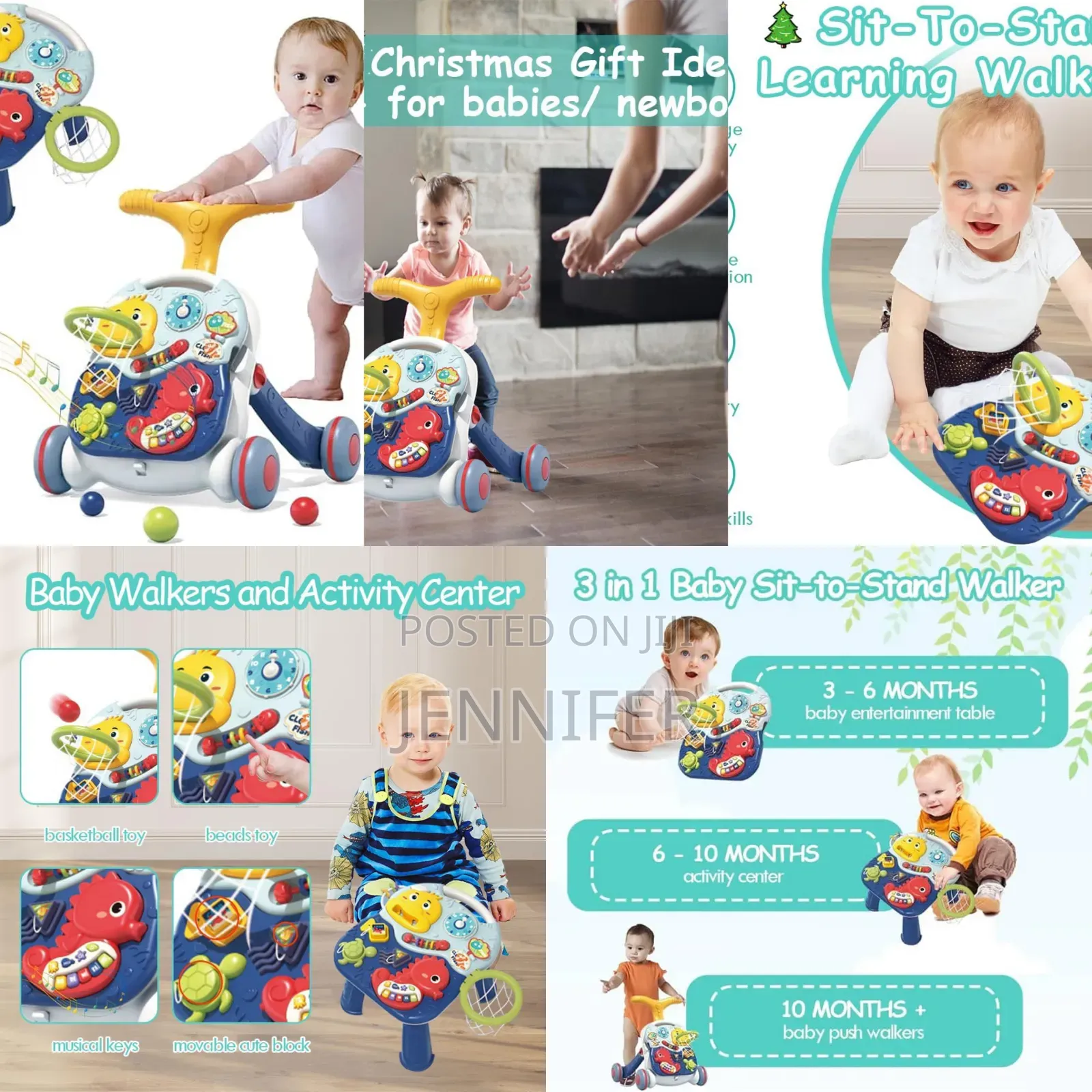 3in1 Baby Push Walker and Activity Centes