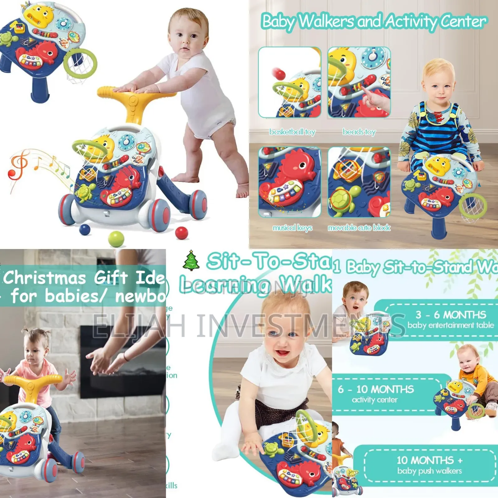 3in1 Baby Push Walker and Activity Centes