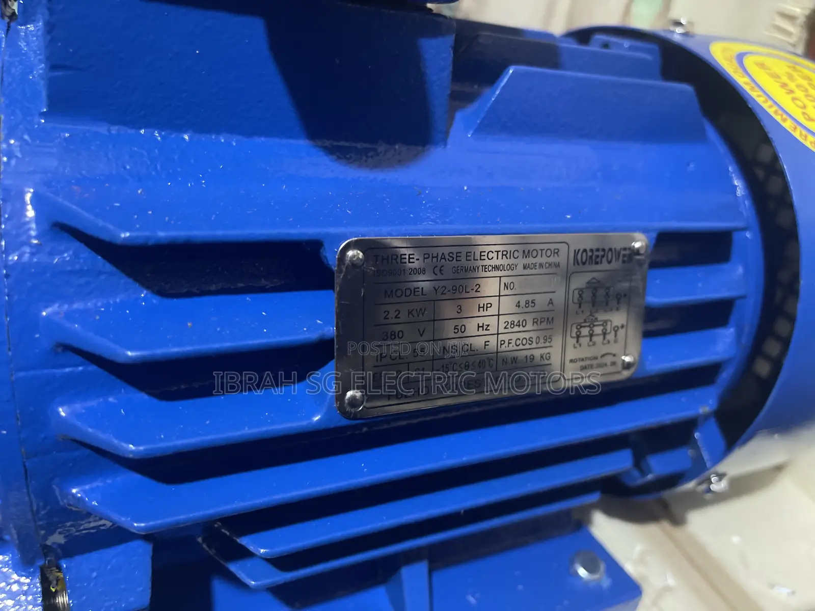 3phase 3hp 2840rpm Motor