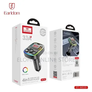 Earldom M110 4-in-1 Car Charger With Fm Transmitter
