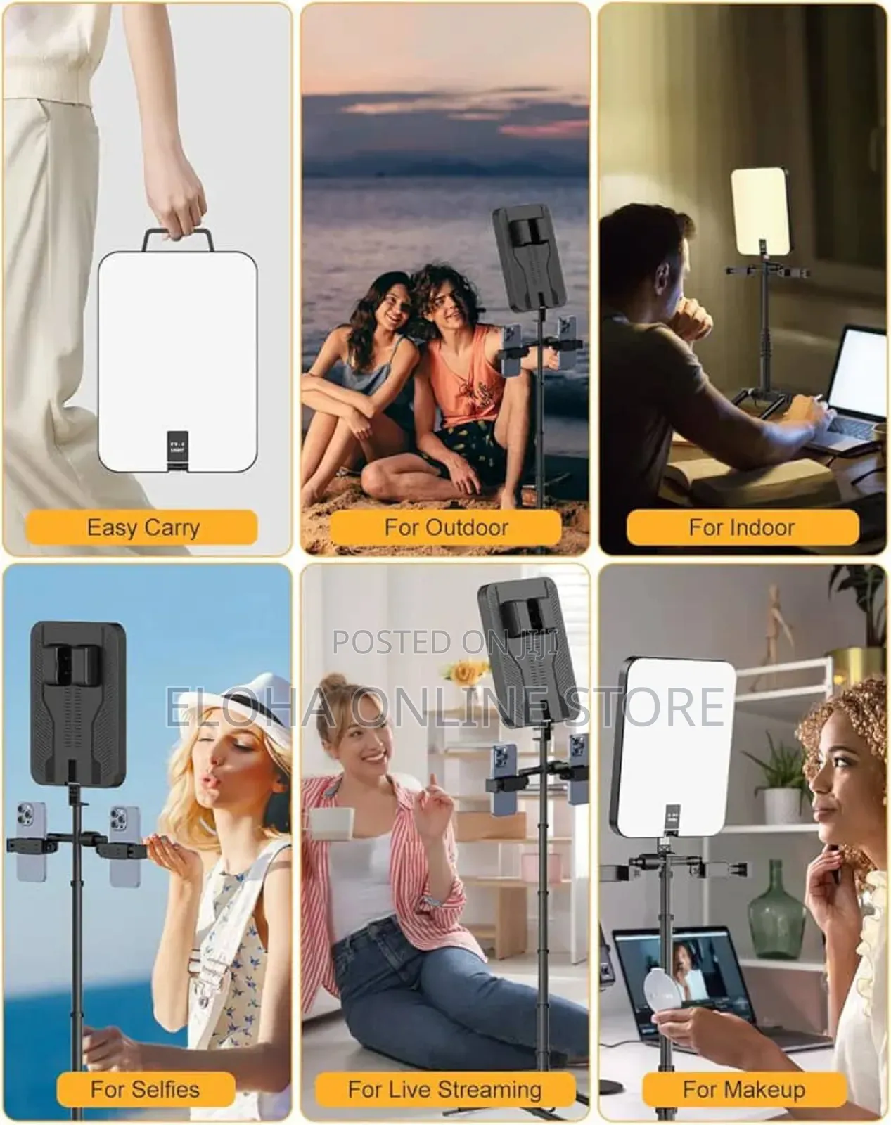 Portable Rechargeable Led Video Light With Stand